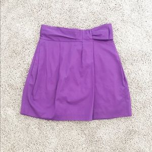 BCBG high waisted purple mini skirt